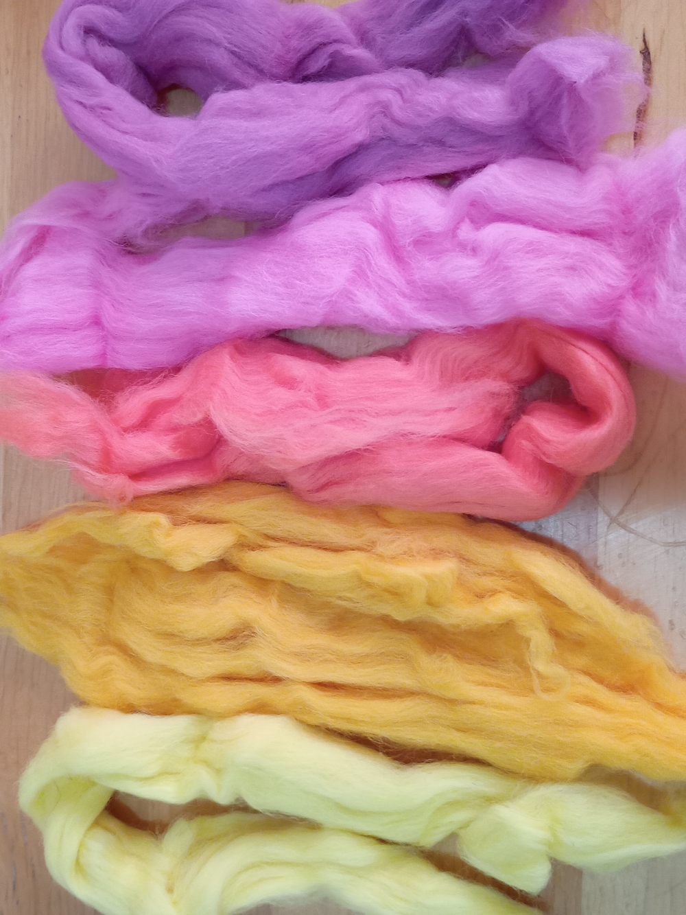 50g (5x10g) 100% Merino Wool Combed Top Roving Yarn Spinning Felting Crafts #2